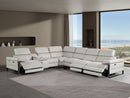 1246 - 7-Piece L-Shaped Modular Power Reclining Sectional With 3 Power Recliners And Power Headrests
