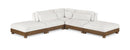 Turin - Chenille Fabric Upholstered Modular Sectional - Cream