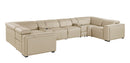 1224 - 8-Piece U-Shaped Sectional Sofa In With 2 Power Recliners & Power Headrests