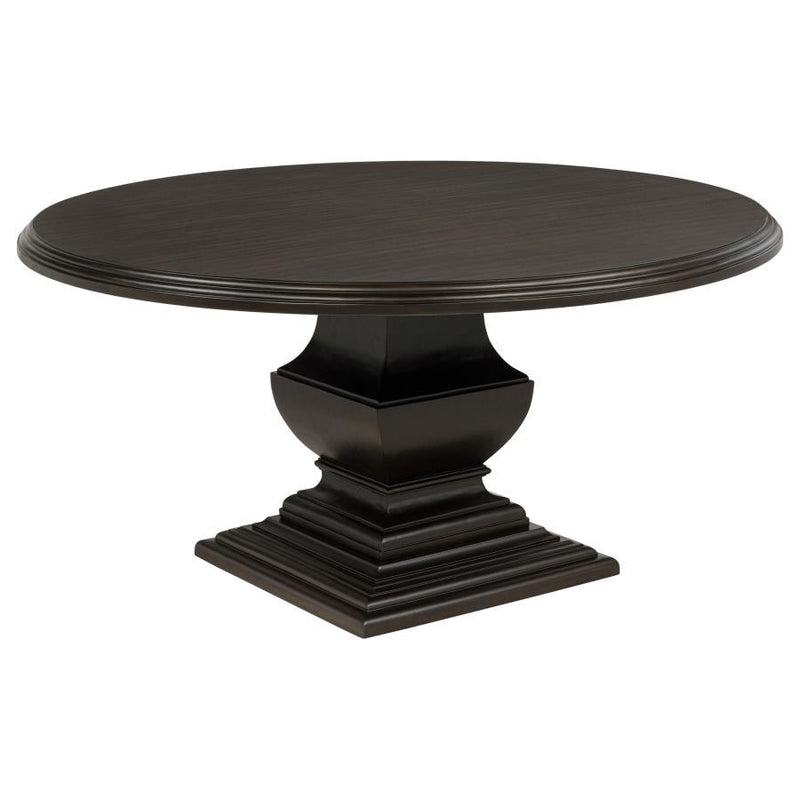 Twyla - 60" Round Wood Dining Room Table - Dark Cocoa