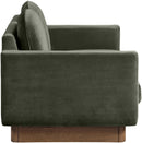 Diviento - Velvet Performance Fabric Upholstered Loveseat