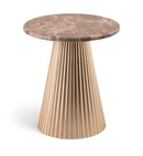 Cindra - Genuine Marble Top And Iron Base Table