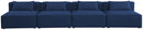 Cube - Linen Modular 4 Seat Armless Sofa