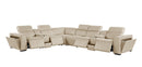 1224 - 8-Piece L-Shaped Sectional Sofa In With 4 Power Recliners & Power Headrests