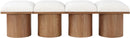 Pavilion - 4 Piece Modular Bench With Brown Base