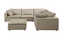 1100 - 6-Piece L-Shaped Sectional (Top-Grain Italian Leather)