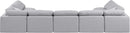 Indulge - Linen 7 Piece Modular U-Shaped Sectional