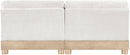Turin - Chenille Fabric Upholstered Modular Sectional - White