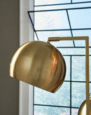 Sorcha - Metal Floor Lamp - Gold Finish / Black