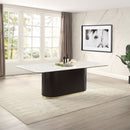 Clayten - Dining Table With Natural Marble Top