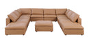 1100 - Top-Grain Italian Leather 11-Piece Sectional With Chaise