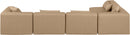 Cube - 5 Piece Modular Sectional - Tan