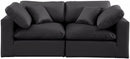 Comfy - Faux Leather Modular Sofa 2 Seats