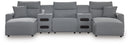 Modmax II - Reclining Sectional - Salt And Pepper