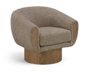 Avella - Interwoven Fabric Swivel Accent Chair