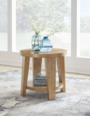Kristiland - Round End Table - Light Brown