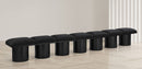 Pavilion - 7 Piece Modular Bench With Black Base