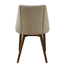 Willene - Side Chair (Set of 2) - Beige Fabric & Walnut