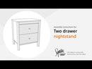 Bermacy - Two Drawer Night Stand - Light Brown