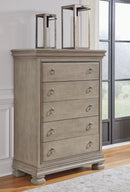 Lexorne - Five Drawer Chest - Gray