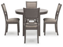 Wrenning - Dining Room Table Set (Set of 5) - Gray