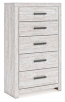 Cayboni - Five Drawer Chest - Whitewash