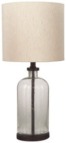 Bandile - Glass Table Lamp  - Clear / Bronze Finish