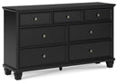Lanolee - Dresser - Black