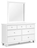Fortman - Dresser And Mirror - White