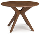 Lyncott - Round Dining Room Table - Brown