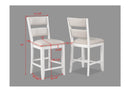 Wendy - Counter Height Chair (Set of 2) - White / Beige