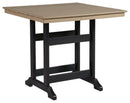 Fairen Trail - Square Counter TBL w/Umb OPT - Black / Driftwood