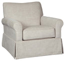 Searcy - Swivel Glider Accent Chair - Quartz