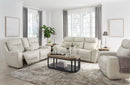 Mindanao - 3 Pc. - Power Reclining Sofa, Power Reclining Loveseat With Console, Power Recliner - Coconut