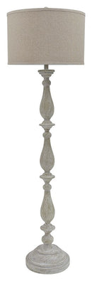 Bernadate - Poly Floor Lamp - Whitewash