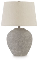 Dreward - Paper Table Lamp - Distressed Gray